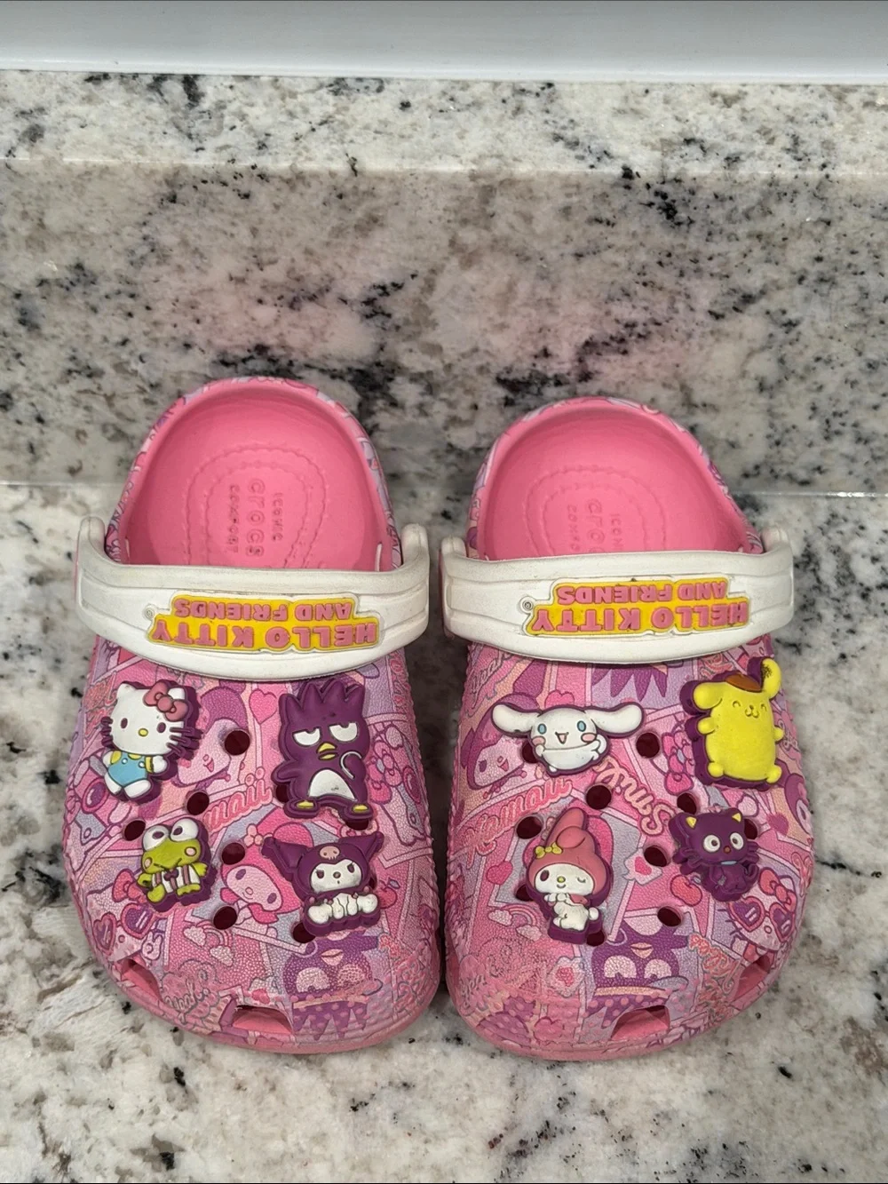 Sanrio Hello Kitty and Friends Character Closed Toe Crocs- Girls C7